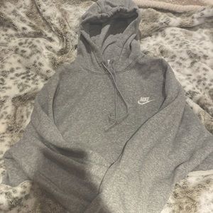 Nike cropped hoodie can be acid washed if recommended